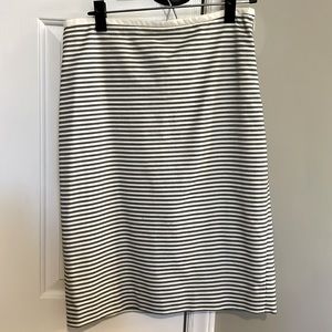 The Limited pencil skirt striped white, blue and khaki